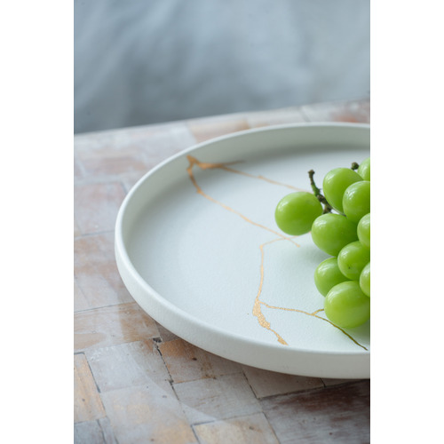 White Lerew 26.5cm Porcelain Plate