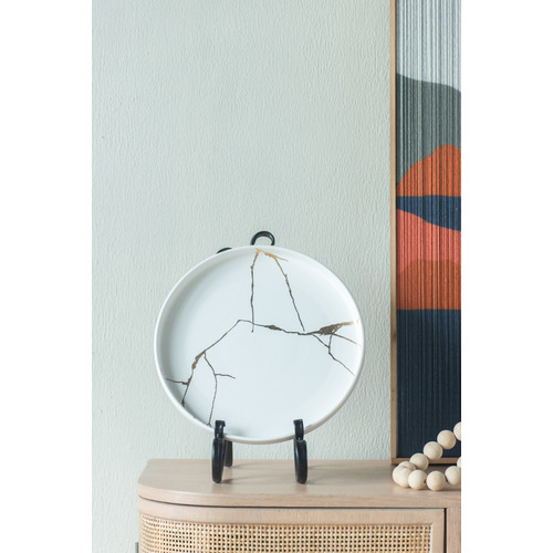 White Lerew 26.5cm Porcelain Plate