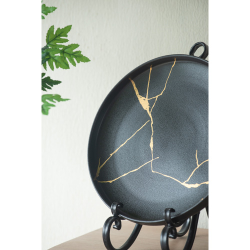 Black Lerew 26.5cm Porcelain Plate
