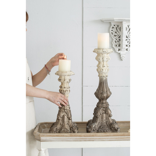 2 Tone Magnesia Candle Holder