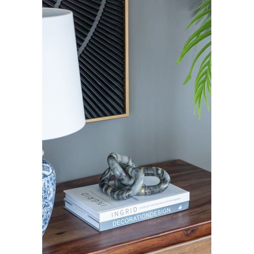 Grey Marble Chain Ornament
