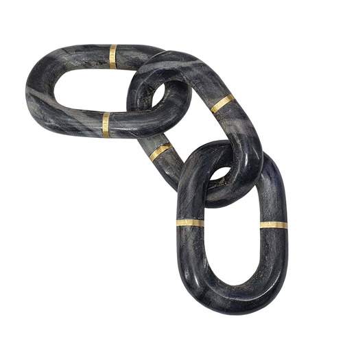 Grey Marble Chain Ornament