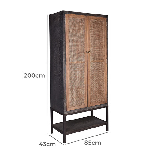 Seraphiel Recycled Elm & Iron Cabinet