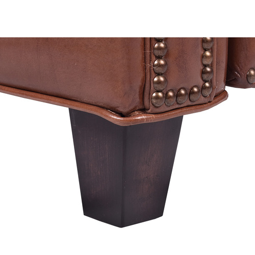 Jesse Aged Cowhide Leather Recliner Chair