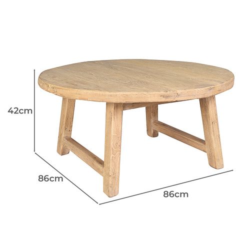 Chartwell Home Ollie Elm Wood Coffee Table Temple & ster