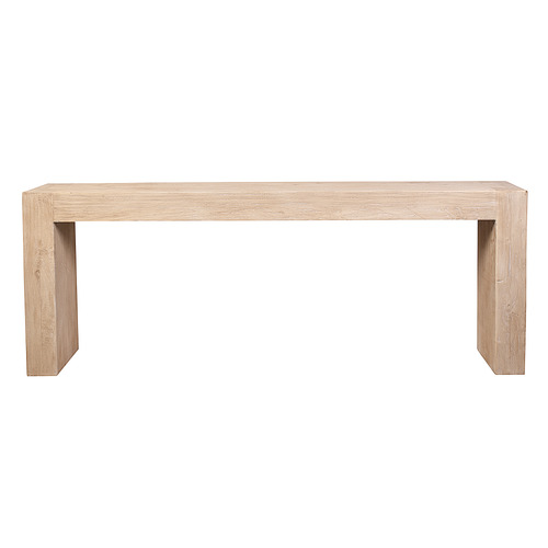 Chrysanthe Elm Wood Console Table