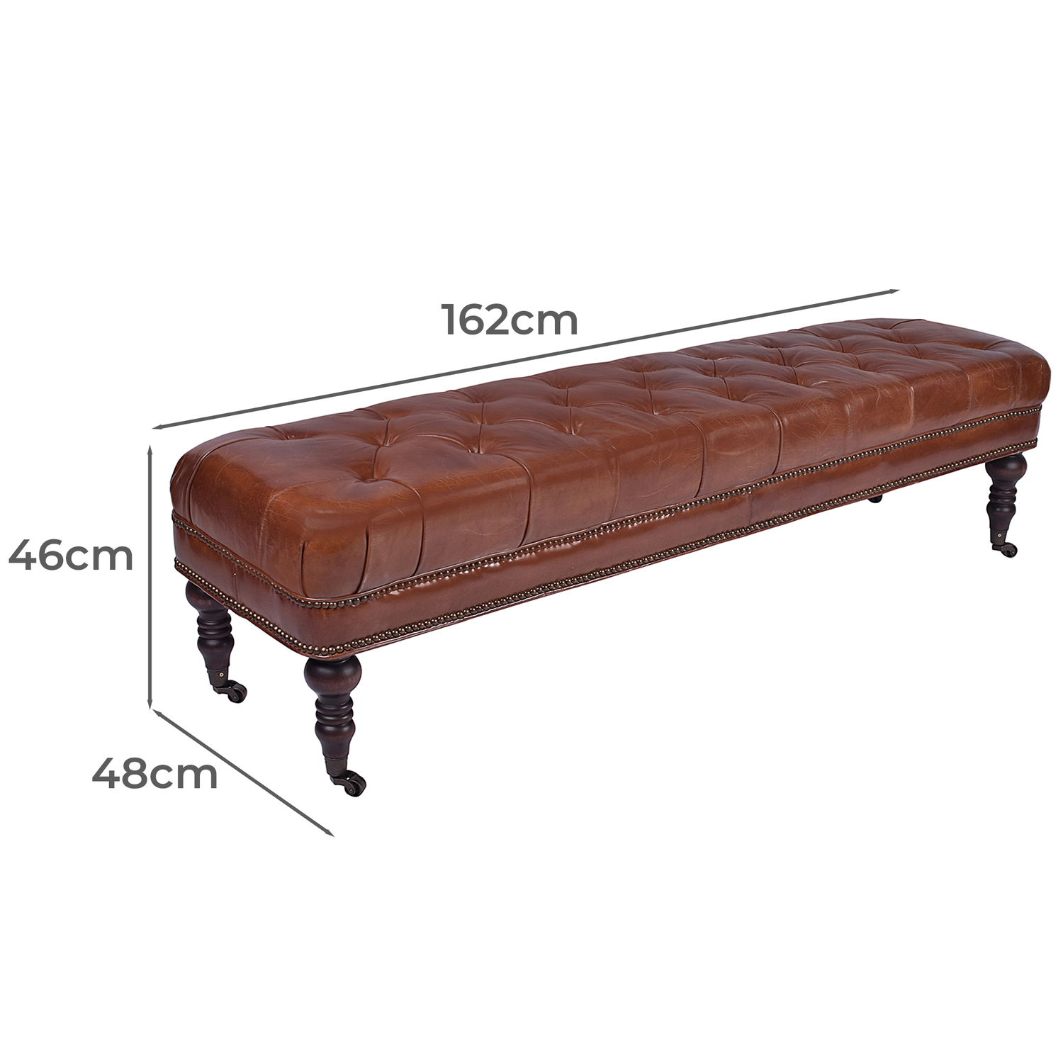Remiel-Aged-3-Seater-Cowhide-Bench