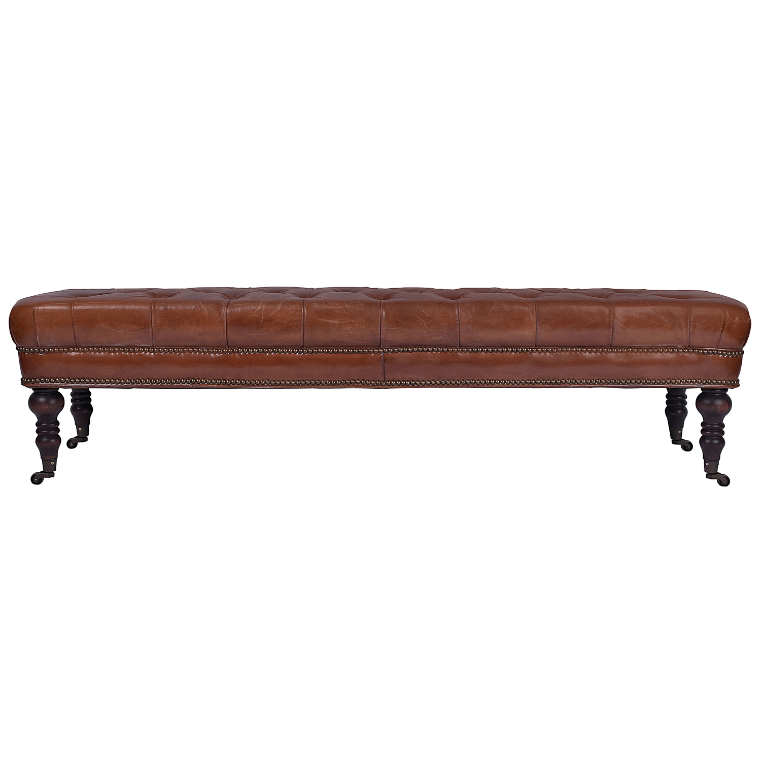 Remiel-Aged-3-Seater-Cowhide-Bench