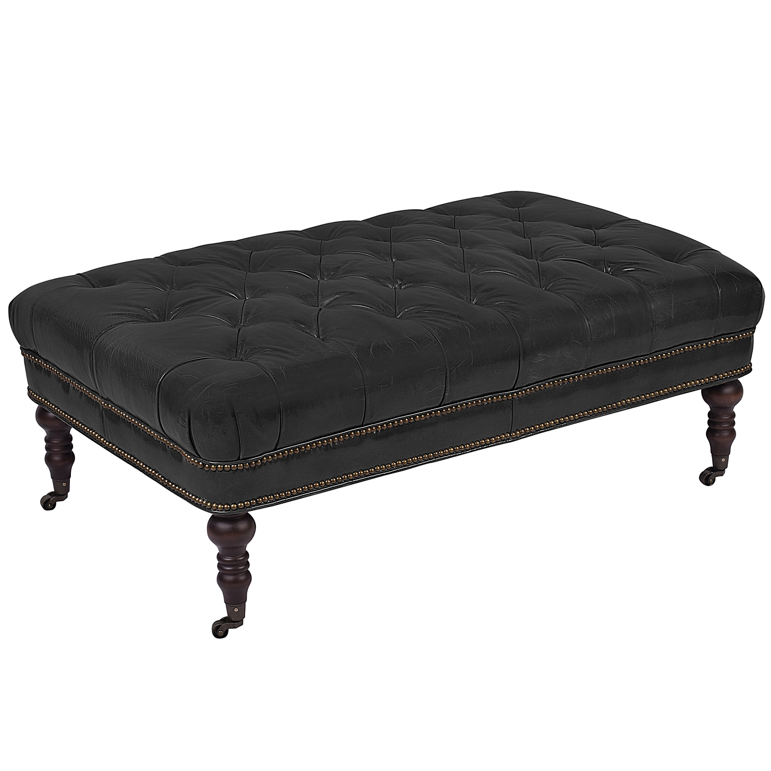 Remiel-Aged-2-Seater-Cowhide-Bench