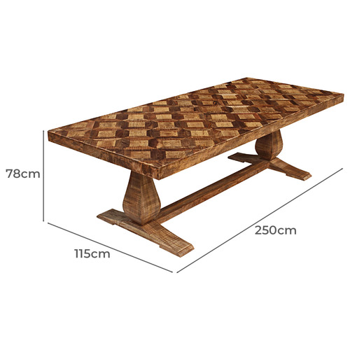 Selene Mango Wood Dining Table
