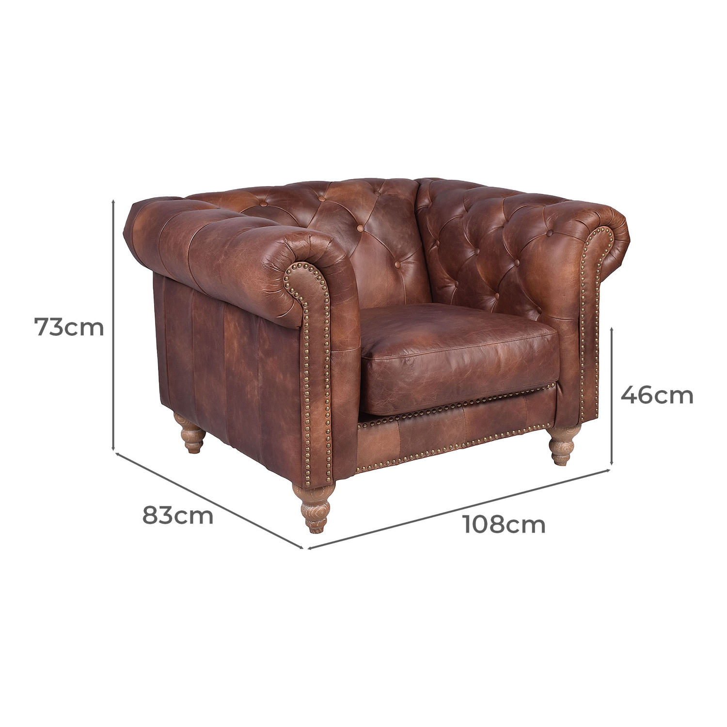 Cronus Leather Armchair