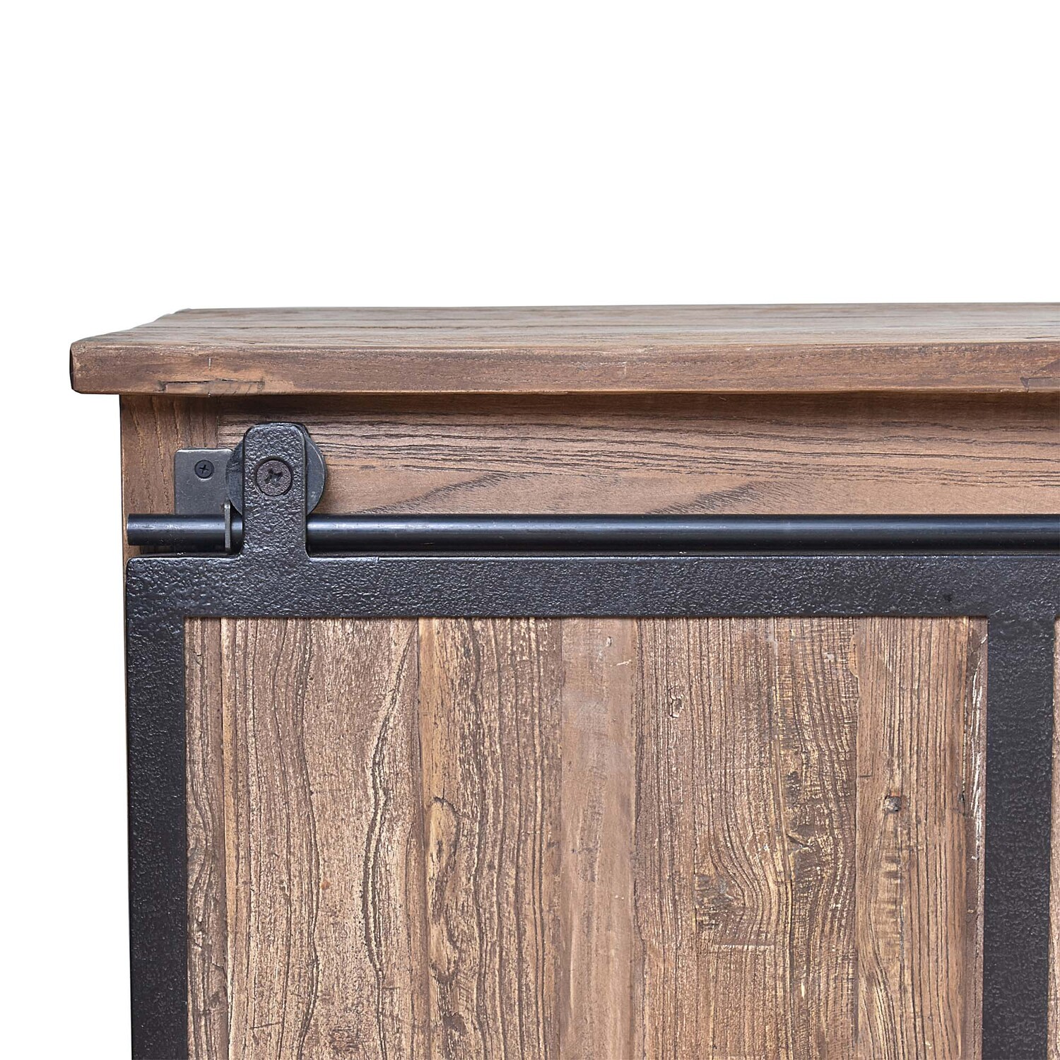 61cm Houttum Elm Wood Entertainment Unit