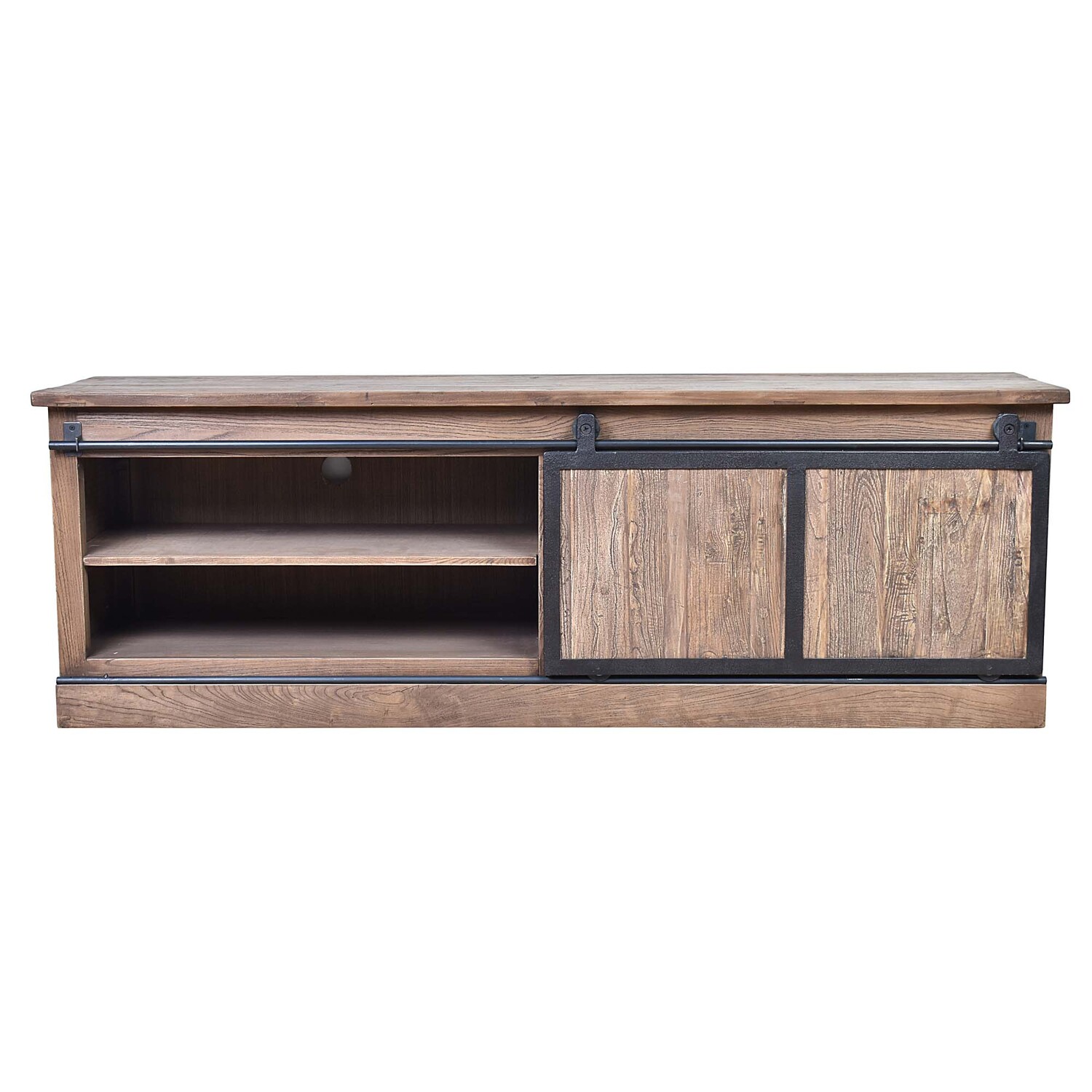 61cm Houttum Elm Wood Entertainment Unit