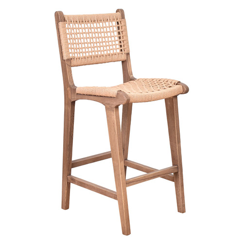 98cm Margarid Oak Wood Counter Stool