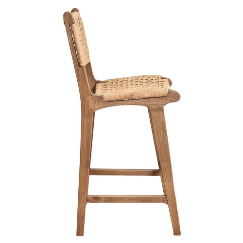 98cm Margarid Oak Wood Counter Stool