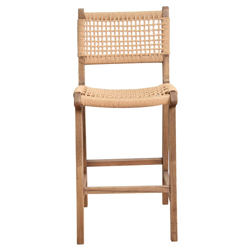 98cm Margarid Oak Wood Counter Stool