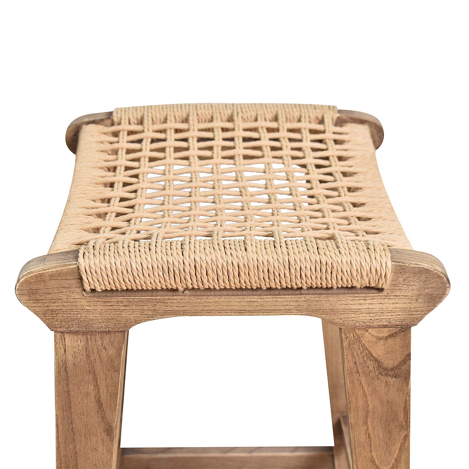 67cm Margarid Oak Wood Kitchen Stool
