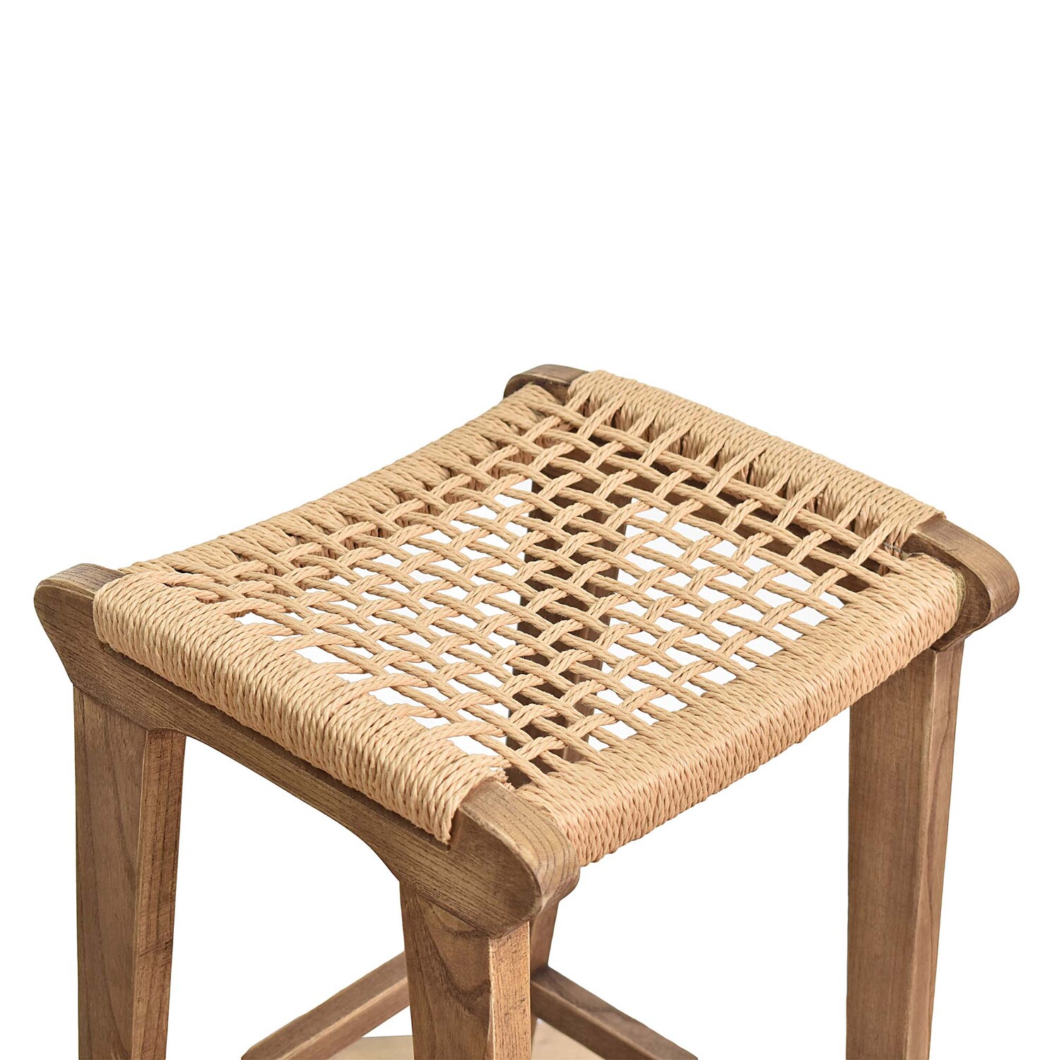 67cm Margarid Oak Wood Kitchen Stool