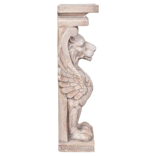 Claesson Lion Pillar Garden Statue