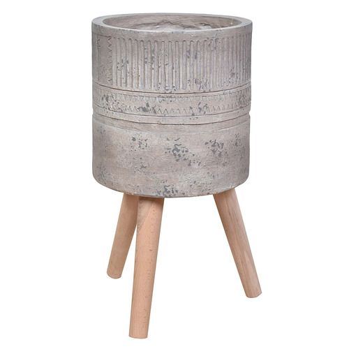 Light Grey Alberto Planter with Stand