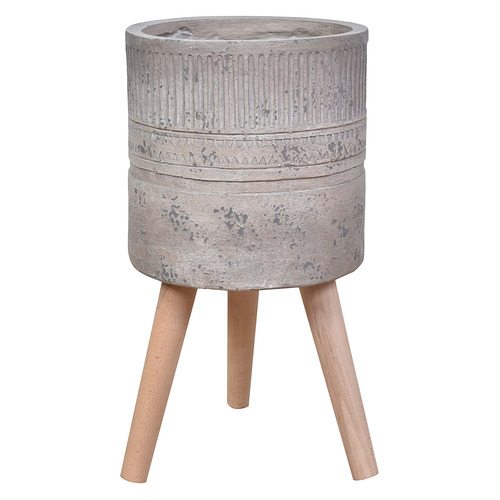 Light Grey Alberto Planter with Stand