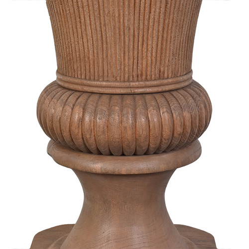 2 Piece Reeded Baluster Vase & Plinth Set