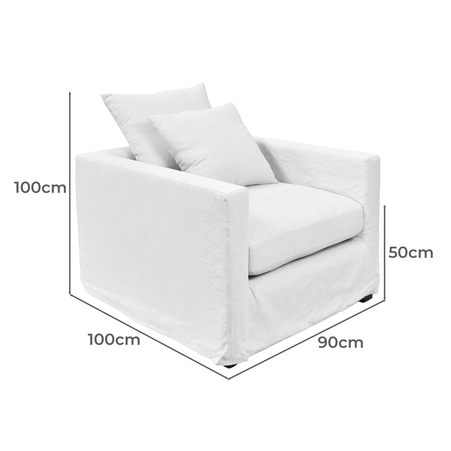 Chilalea Linen & Cotton Armchair