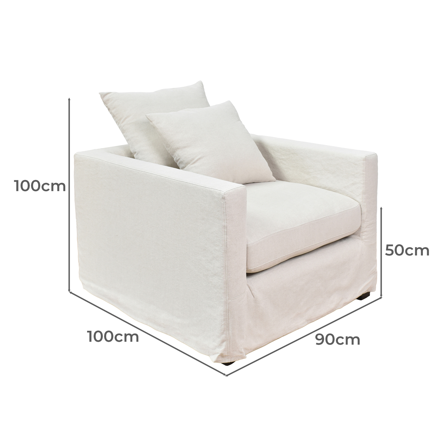 Chilalea Linen & Cotton Armchair