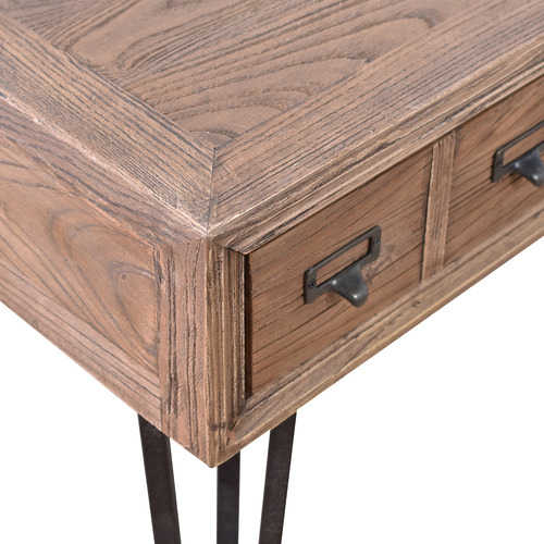 Elliot Elm Wood Desk