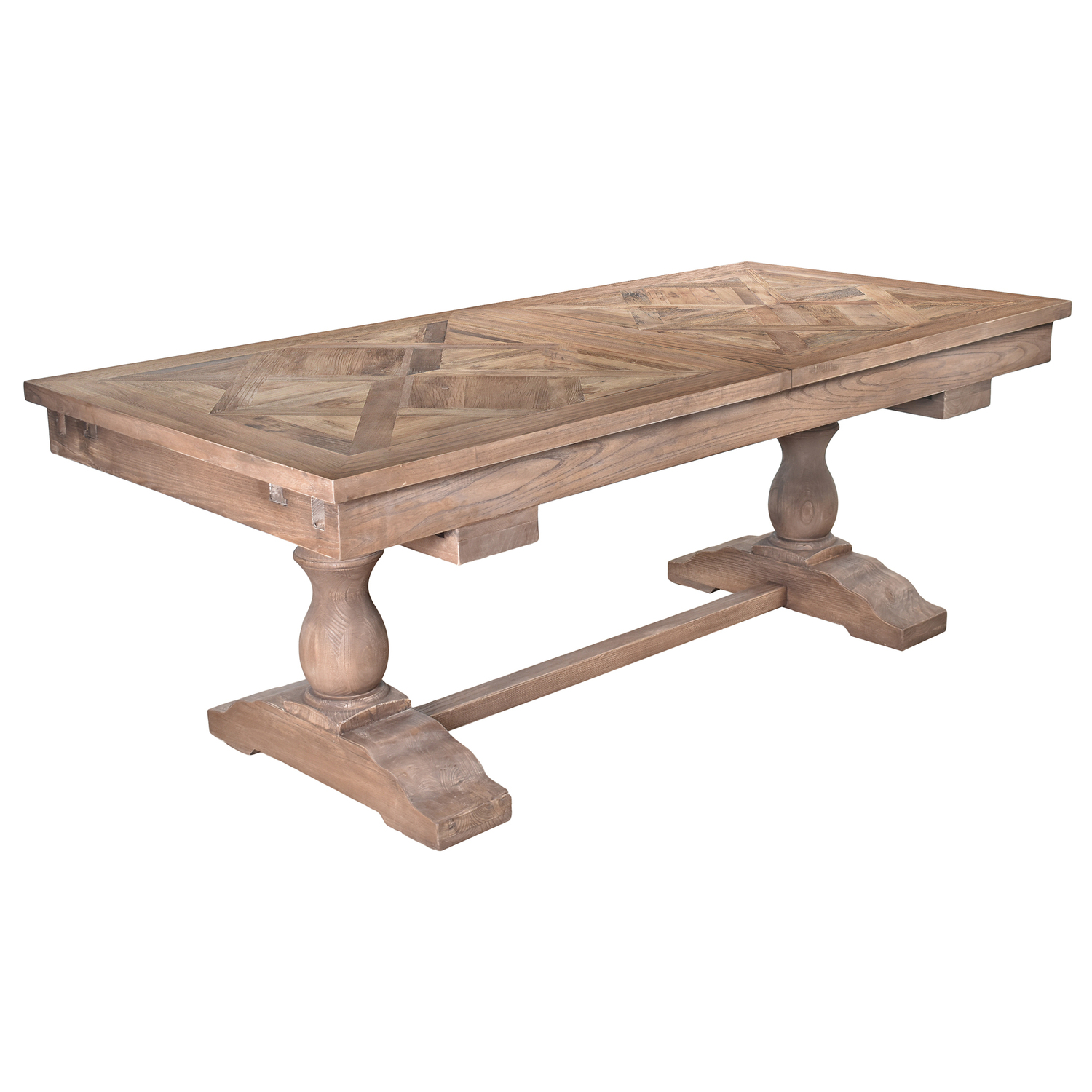 Maddox Elm Wood Extendable Dining Table