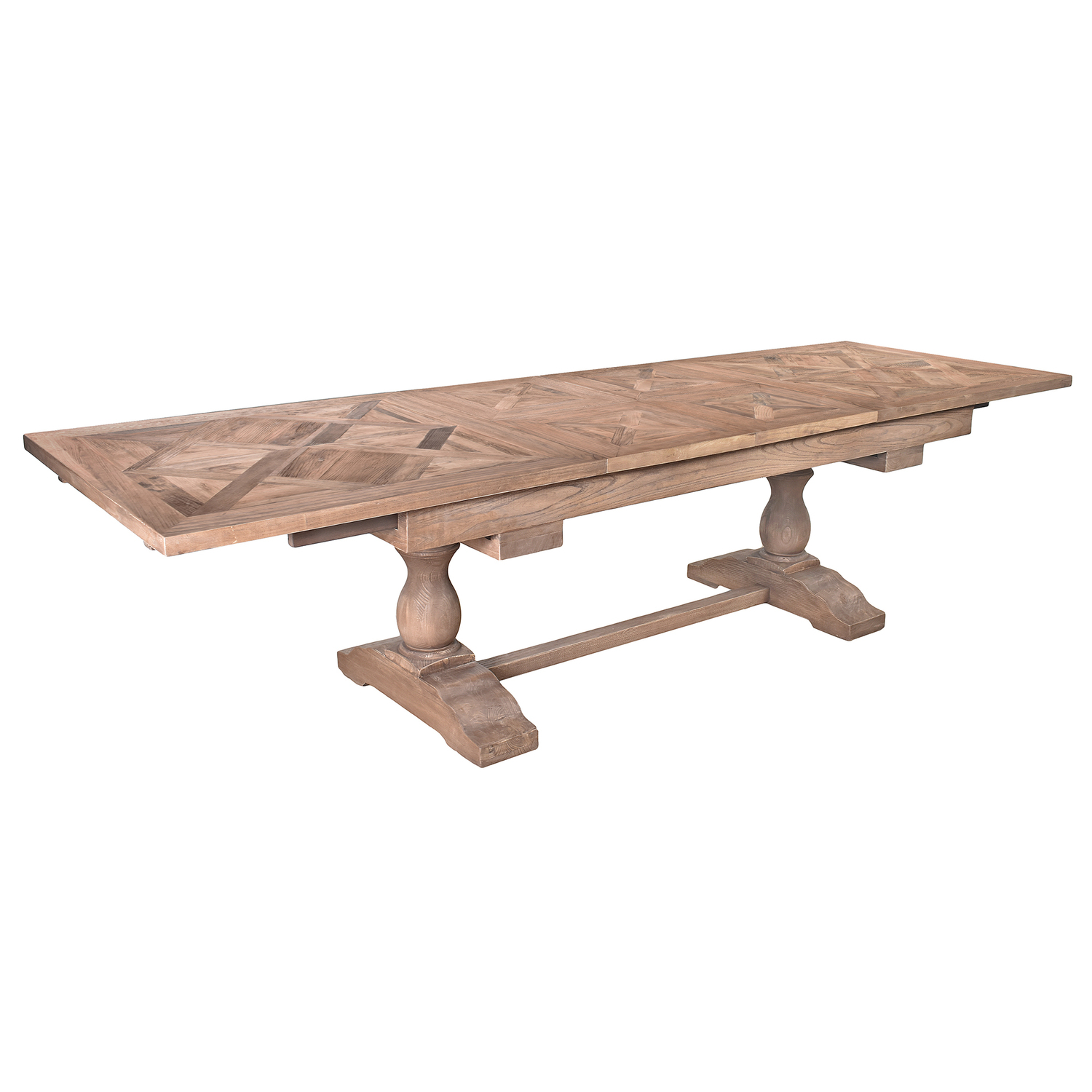 Maddox Elm Wood Extendable Dining Table
