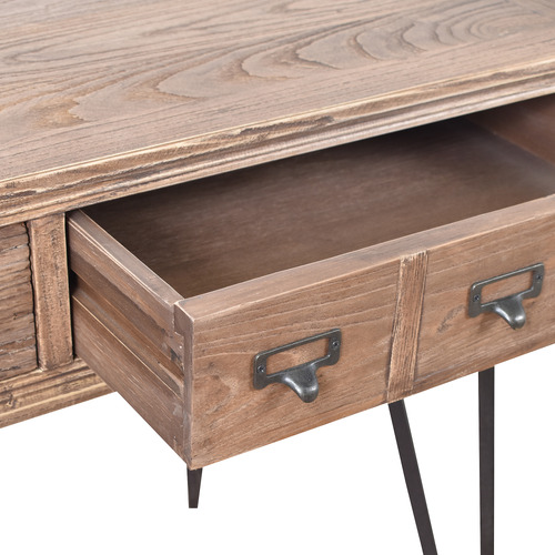 Elliot Elm Wood Desk