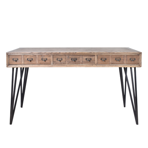 Elliot Elm Wood Desk