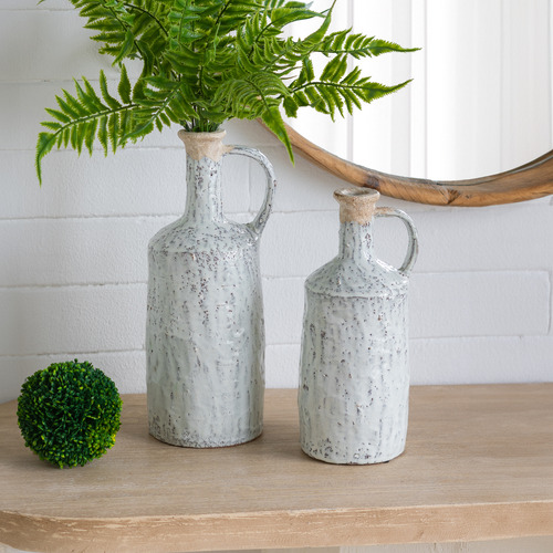 Iris Terracotta Vase