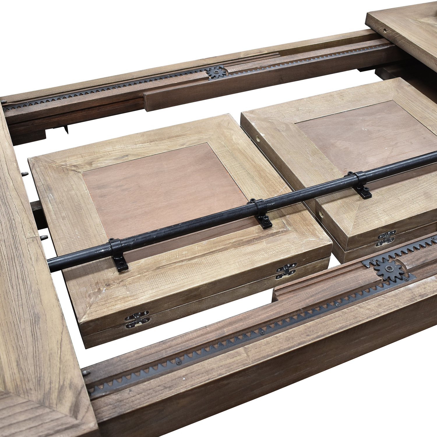Maddox Elm Wood Extendable Dining Table