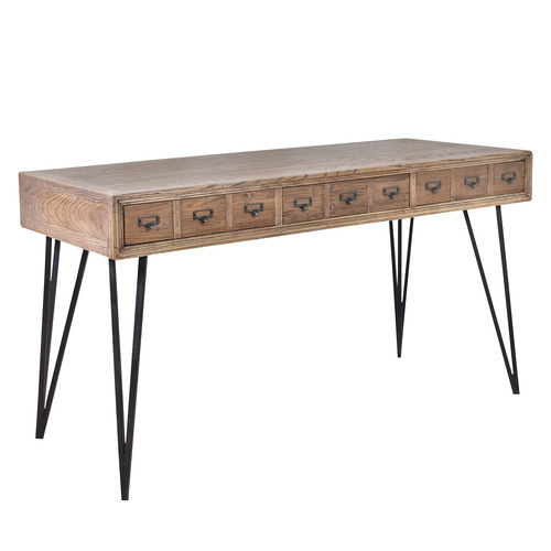 Elliot Elm Wood Desk