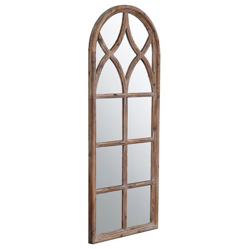 Fresno Arched Fir Wood Wall Mirror