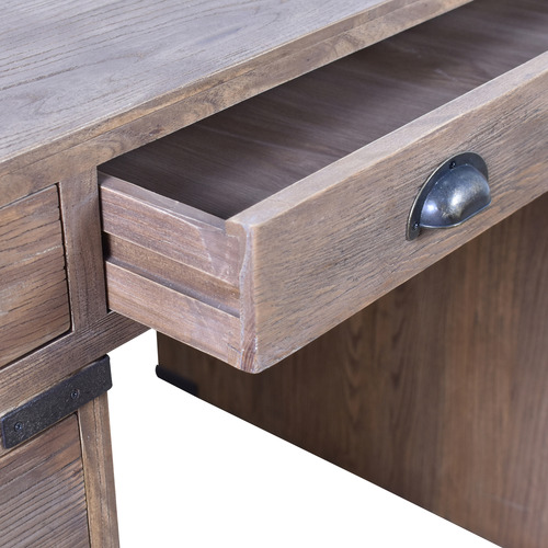 Belmont Reclaimed Elm Wood Office Desk