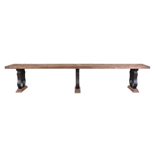 300cm Juno Reclaimed Elm Wood Dining Bench
