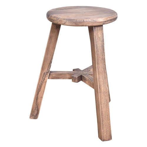 50cm Vivas Reclaimed Elm Wood Counter Stool