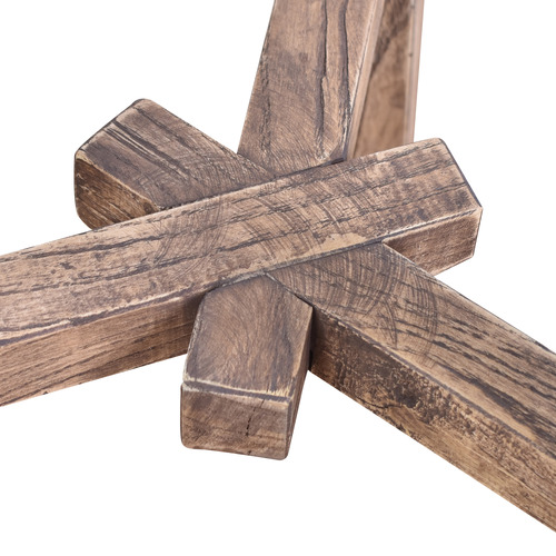 50cm Vivas Reclaimed Elm Wood Counter Stool