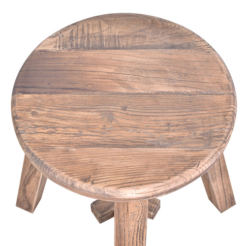 50cm Vivas Reclaimed Elm Wood Counter Stool