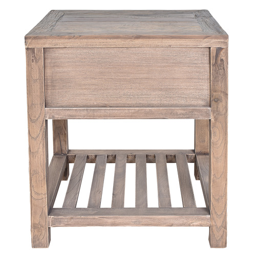 Pierce Reclaimed Oak Wood Side Table