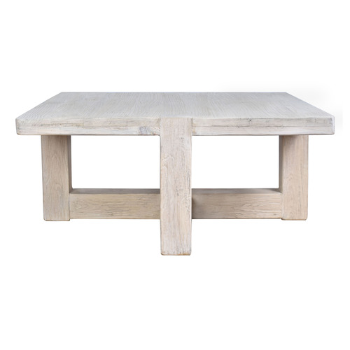 Rollins Square Recycled Elm Wood Coffee Table
