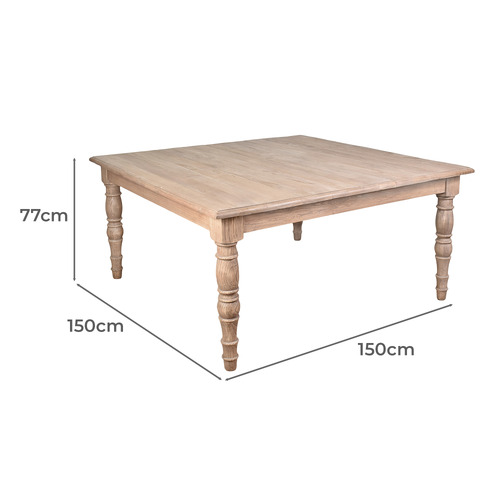 Jayla Reclaimed Elm Wood Dining Table