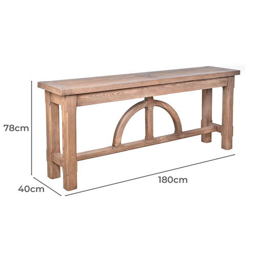 Jayla Reclaimed Elm Wood Console Table