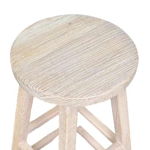 80cm Julius Recycled Elm Wood Bar Stool
