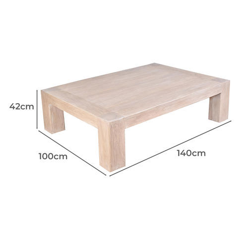 Mathis Recycled Elm Wood Coffee Table