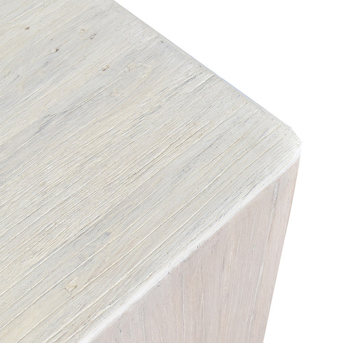 Mathis Recycled Elm Wood Side Table