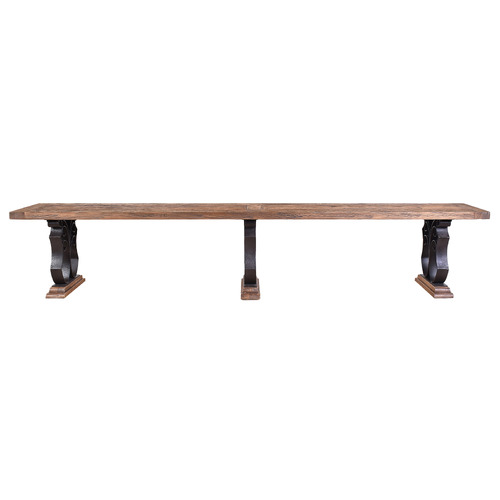 6 Seater Juno Reclaimed Elm Wood Dining Bench